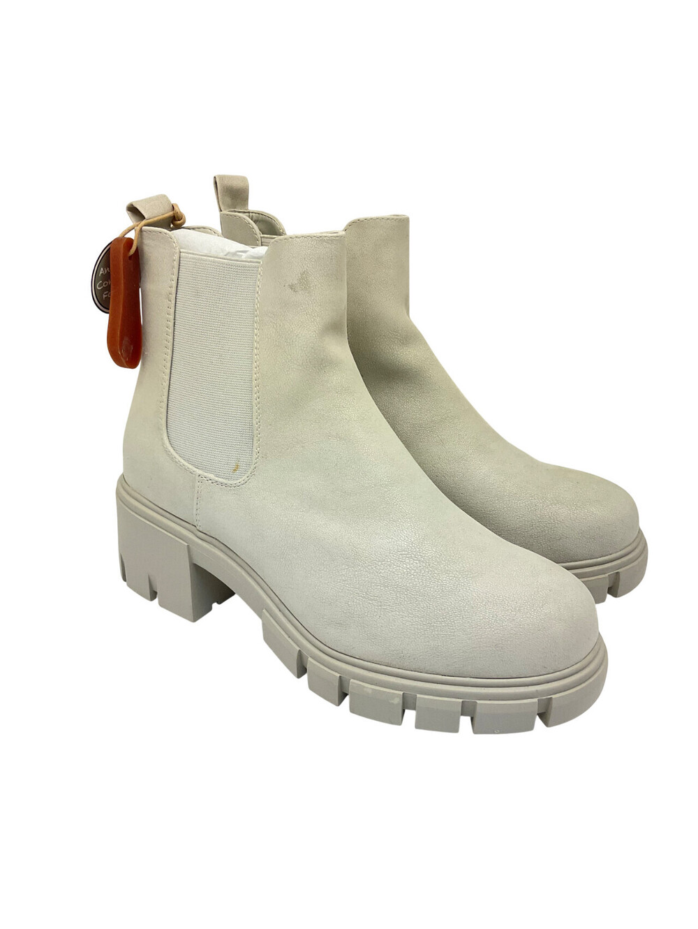 MIA Women's Mid-Cut Dua Casual Chelsea Boots GS1106816J Off-White Size 8.5M